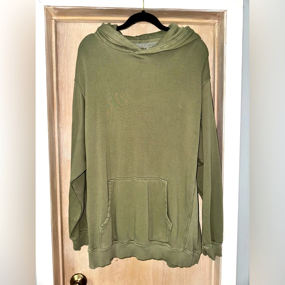 Aerie boyfriend oversized green hoodie size L